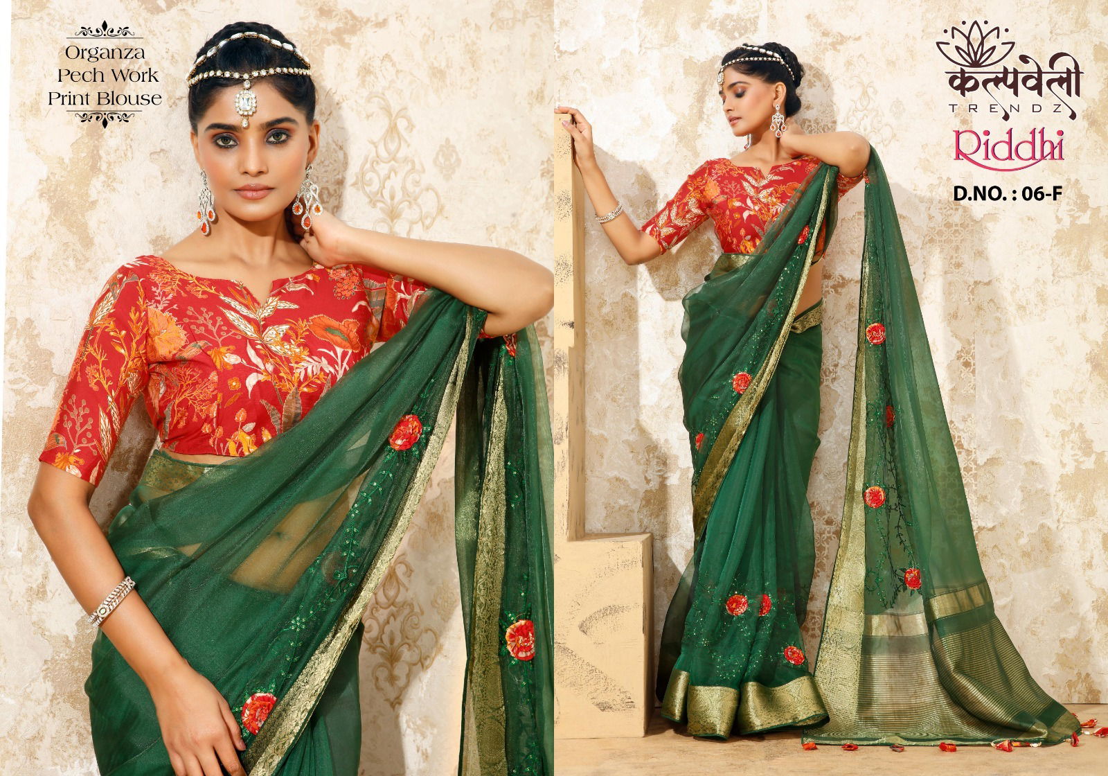 Riddhi 06 By Kalpatru Organza Silk Party Wear Sarees Wholesale Price In Surat